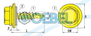 Wkręt samowiercący DIN 7504 L 4,8x20 EPDM ocynkowany RS  zredukowane wiertło  opakowanie 500 szt.